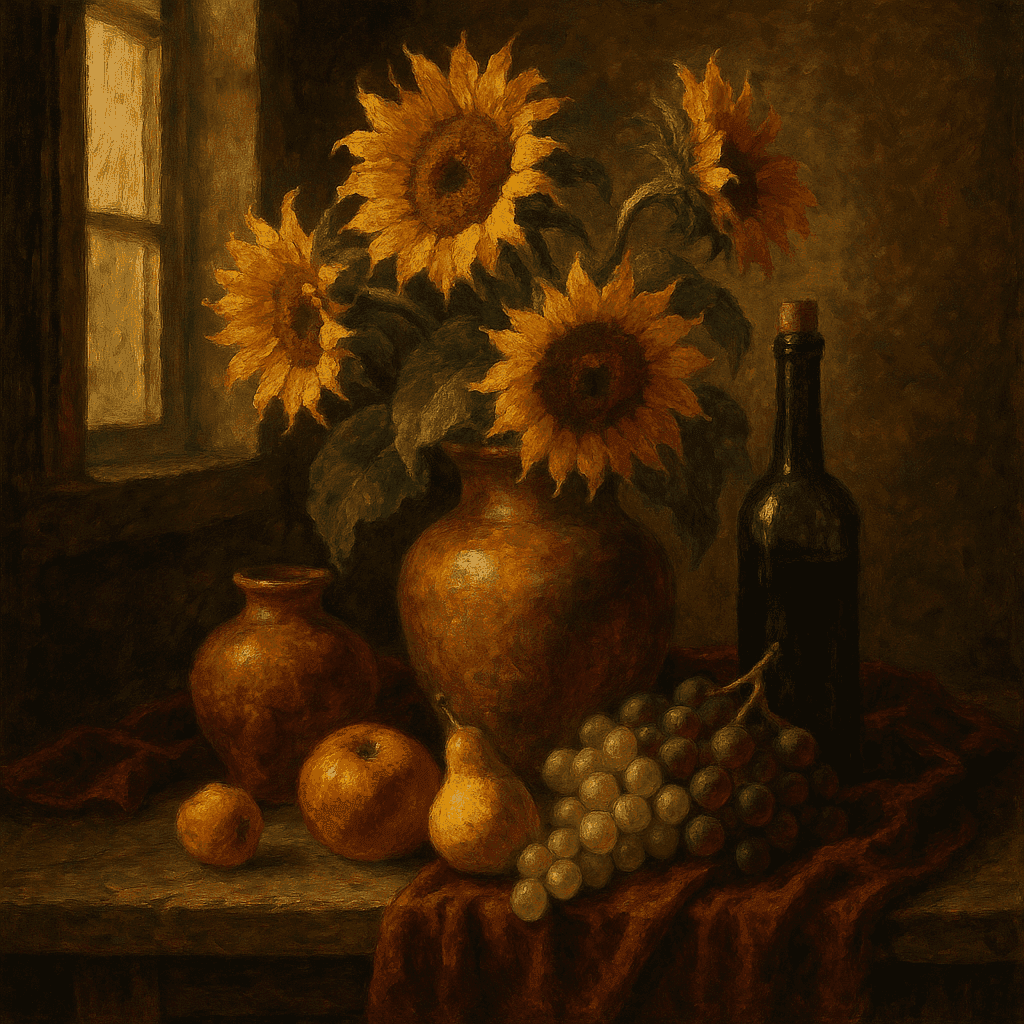 油画风格 artwork example